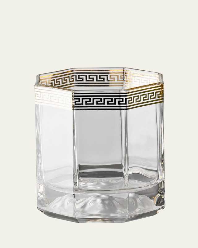 Medusa D'or Whiskey Double Old-Fashioned Glasses, Set of 2